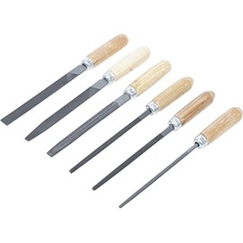 BGS Diy 50204 | Key File Set | Wooden Handle | 100 mm | 6 pcs.