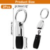 Sydien Car Key Chain 2Pcs, Silver Car Keychain, Key Chains