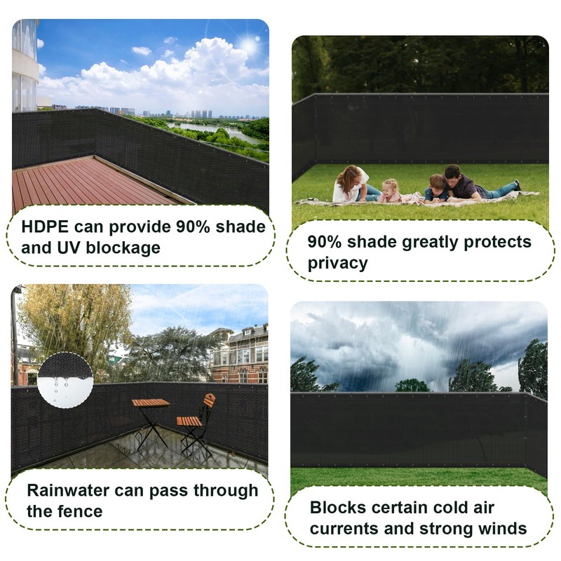 SUNLAX Privacy Fence Screen 5' x 32' Heavy Duty Mesh