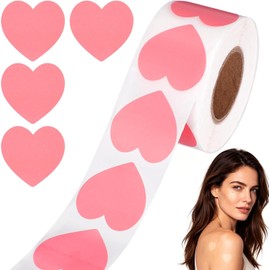 500 Piezas Pegatina Bronceadora de Corazón Púrpura en Pvc Autoadhesiva, para Extremidades y Espalda, Uso en Tienda y Centro Comercial, para Adultos y Familias