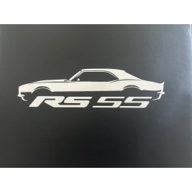 Oracal 1967-69 Camaro RS/SS - Premium Vinyl Decal - Size 8.5” X 2.5”