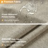 BTTN Fabric Shower Curtain - Linen Textured Weighted Cloth Shower