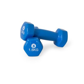 AFH-Webshop Gymnastic Dumbbells ,Neoprene, Dumbbells, Pair, Various Weights and Colours, blue