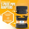 TonGass (Combo Pack) RV Sewer Hose Fitting Adapter to PVC,