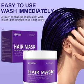 Moisture 모이스춰 라이징 헤어 마스크 컬러 잠금 딥 수리 곱슬 머리 부드럽고 윤기 나는 케어 Moisture Rising Hair Mask Color Lock Deep Repair Curly Hair Soft and Shiny Care [01 B]