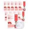Dermal Mascarilla Facial de Col geno con Fresa (Paquete de