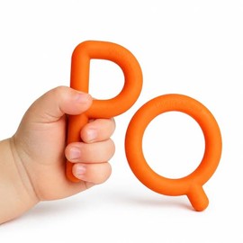 Chewy Tubes P' & Q' - Herramienta para masticar motor oral, segura, no tóxica, sin látex, masticar terapia duradera para dentición, desarrollo sensorial y del habla