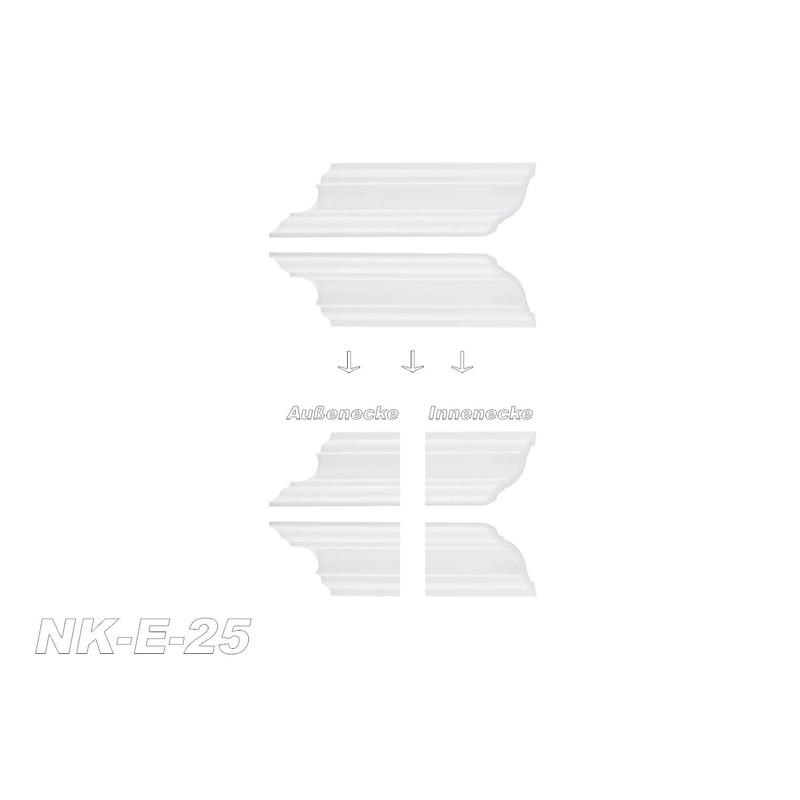 E-25-NK Trims Economy Pack Including Prefabricated Corners Lightweight and Stable