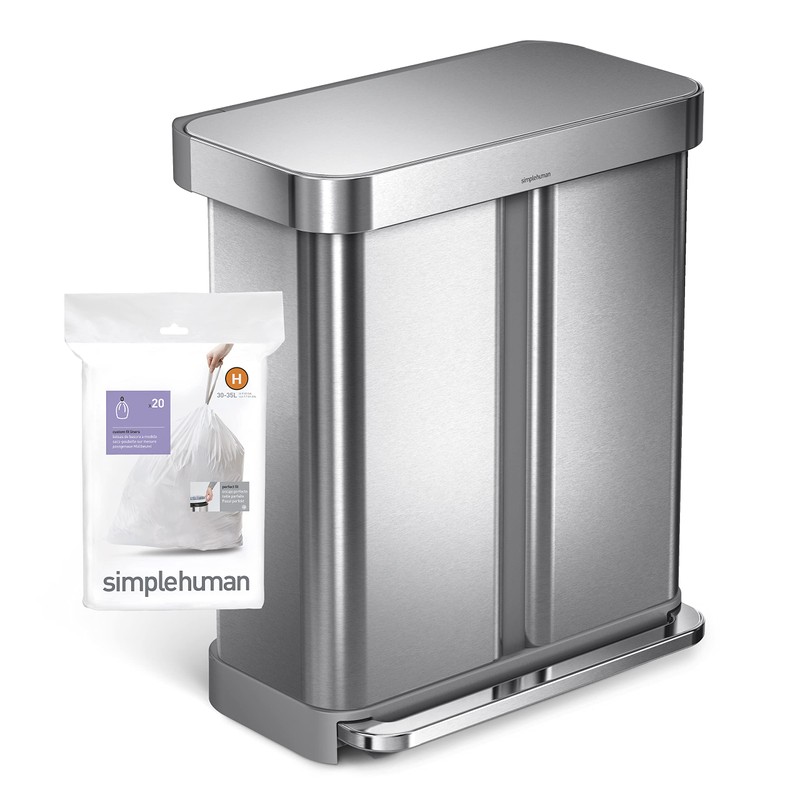 simplehuman Code H Custom Fit Drawstring Trash Bags in Dispenser