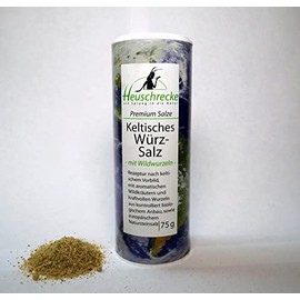 HEUSCHRECKE Organic Celtic Seasoning Salt, Organic, Tin (1 x 75 g)