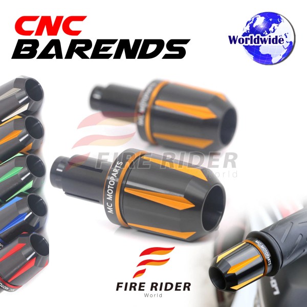 FireRiderWorld JET6 CNC Gold Bar Ends Pair For Suzuki Burgman