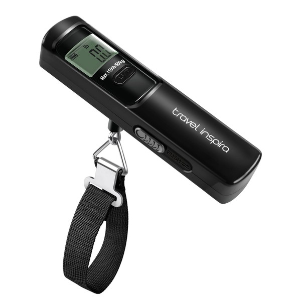 travel inspira Báscula de Equipaje Sin Pilas, Báscula Digital Portátil