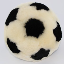 TISCO Lambskin Ball for Dogs, 16 cm Large Ball, Outdoor and Indoor, Dog Toy