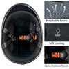 Yesmotor Motorcycle Helmet Half Shell Hawk Style Helmets Compact Lightweight