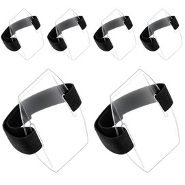 6 Pcs Clear Arm Badge Holder Adjustable Badge Holder with Elastic Arm Band Waterproof Ski Pass Holders Armband Plastic ID Card ArmSleeve for Work Pass Office Business Supplies Employees