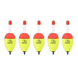 PATIKIL 1.8oz Float Fishing Bobbers, 5 Pack EVA Fishing Float for Saltwater Freshwater Fishing, Yellow