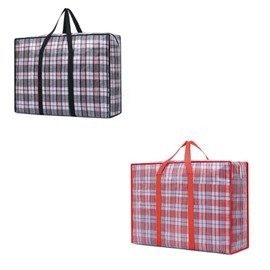 Eabdice Pack of 2 Plastic Bag Storage, Cloth Storage Bags, Storage Bag, Suitable for Transport, Storage and Storage