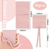 40 Bolsas de Microfibra de Joyas con Cuerda y Separador