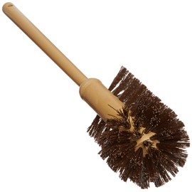 Rubbermaid Commercial Products Rubbermaid Commercial 17" Toilet Bowl Brush, Brown, Plastic Handle, for Bathroom/Restroom
