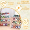 2pcs Elevadores 4 Niveles, Acrílico Soporte Exhibidor