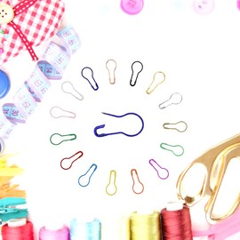 750 Pieces Bulb Pins, BetterJonny Metal Calabash Safety Pins Pear Shaped Pins for Knitting Stitch Markers Sewing Clothing DIY Craft Making