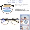Ronecool Progressive Multifocus Reading Glasses, Blue Light Blocking Computer Readers