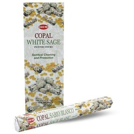 Incense Stick Bulk White Sage Copal 120 Sticks - 6 Packets Hand Crafted