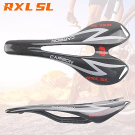 RXL SL Mountain Bike Saddle Bicycle Seat Comfort Front Seat Mat Carbon Saddle 270*143mm - No Logo 3K Matte