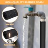 Pipe Insulation Foam Black Foam Pipe Insulation Diameter 25 mm