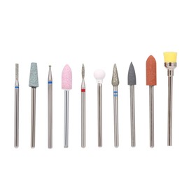 Anself 10pcs Nail Buffer Nail Art Manicure Pedicure Professional Bit for Nail Cutter