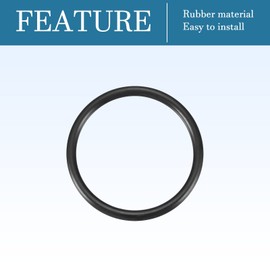 QUARKZMAN Nitrile Rubber Seal Seal 39 mm x 33 mm x 3 mm for Tap Plumbers Repair Seal Connection, Black Pack of 9