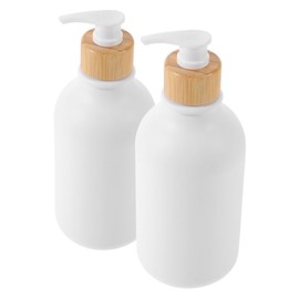 SHOWERORO Elegant Marble Soap Dispenser White Foam Pump Hand Pump Bottle for Kitchen