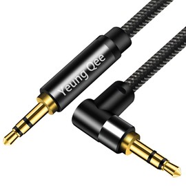 Yeung Qee 3.5mm Aux Cable 3 ft, 3.5mm Nylon Braided Male to Male Stereo Audio Cable Audio Auxiliary Input Adapter for Headphones, Car, Home Stereos, Speaker (3FT/1m)