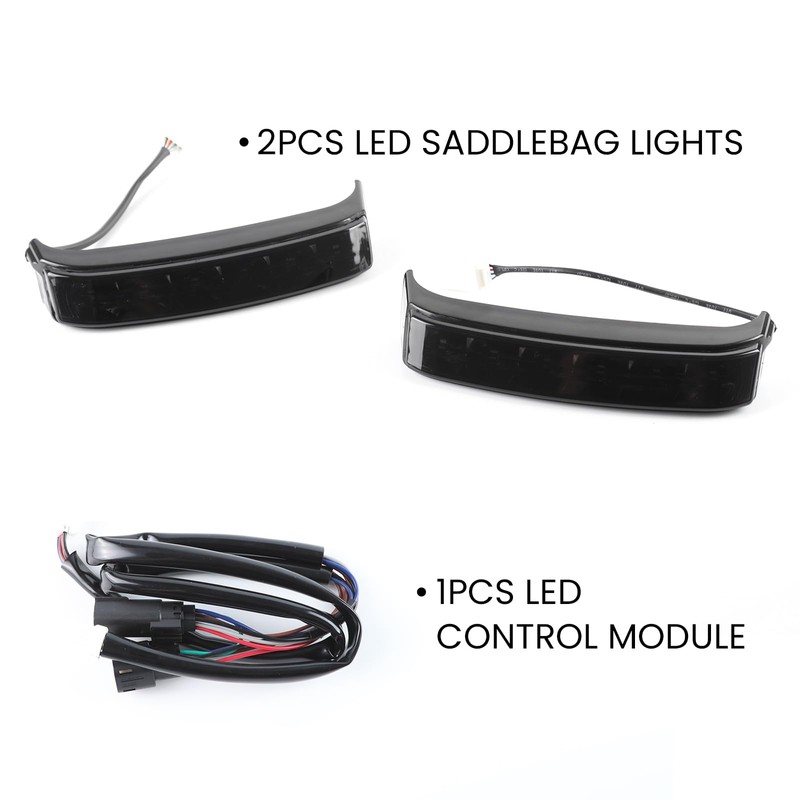 LED Saddlebag Tail Lights for Harley, Saddlebag Running Brake Light