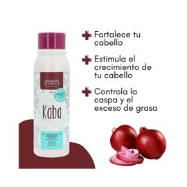 Kaba Shampoo de Cebolla + Bio mascarilla Capilar