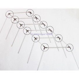 Golden Valley Tools & Tarps 50’ Baseball Softball Slant Leg Trapezoid Batting Pitching Cage - 3/4" Frame Fittings Only - Pipe NOT Included