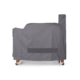 Covermates Smoker Cover - Weather Resistant Outdoor Cover, Extra Large Water-Resistant Covers for Outside Smoker, Elite 300D Polyester, 49W x 22D x 47H, Charcoal