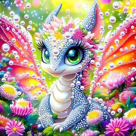 MXJSUA Dragon 5D Special Shape Diamond Painting Kits for Adults and Beginners, Crystal Rhinestone Special Shaped Diamond Art Painting Kits for Home Wall Decor Gift 30x30cm
