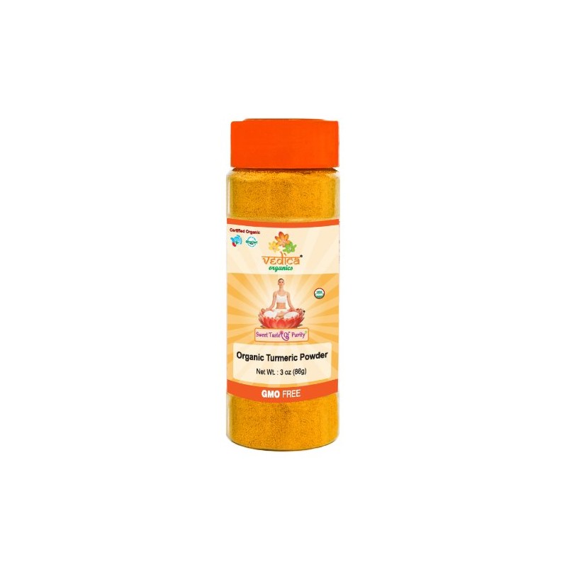 Vedica Organics - Organic Turmeric (Curcumin) Spice Powder (3 oz)