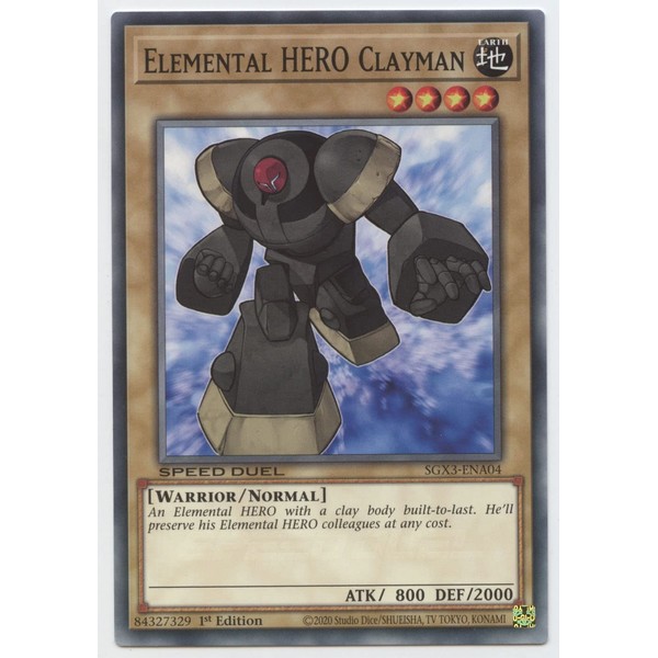 YU-GI-OH! Elemental Hero Clayman - Common - 1st Edition -