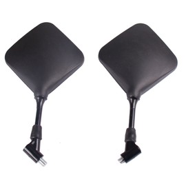 MotorToGo Black Dual Sport Bike Mirrors Compatible for 1991 Honda XR200R