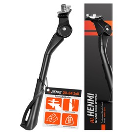 HENMI Bicycle Stand 20-24 Inch Children's Bicycle Stand, Height Adjustable Children's Bicycle Stand, Aluminium Alloy Centre Mount for Mountain Bike, Road Bike, Sports Bike, City Bike