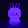 Cute Night Light Tap Control 5 Modes Rechargeable Rabbit Shape