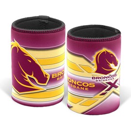 Brisbane Broncos NRL Rugby Logo Can Cooler