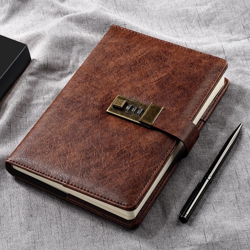 WEMATE Diary with Lock, A5 Journal with Lock 240 Pages,