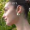 Senteria 925 Sterling Silver Hoop Earring Hypoallergenic Silver Chunky Hoop