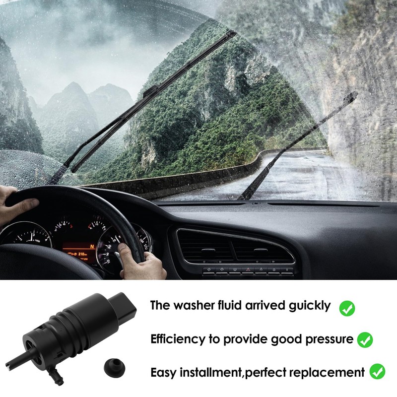 1 Pack Windshield Washer Pump, Car Cleaning Fluid Pump Genuine