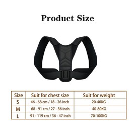 XFSRG Haltungskorrektur Rücken Damen Herren Rückenstützgürtel Back Posture Corrector Atmungsaktive Verstellbare Gerade Haltungstrainer Schulter Rückenschmerzen Linderung