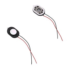 Fielect 2Pcs DIY Magnetic Speaker 1W 8 Ohm 20 x 14 x 3mm（L x W x H） Oval Shape Replacement Loudspeaker