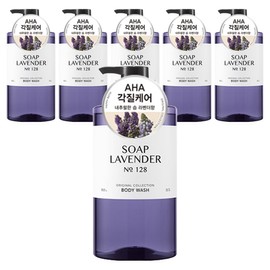 Happy Bath [Vegan Life] Happy Bath Original Collection Body Wash Soap Lavender, 910g, 6 Pieces / [비건라이프] 해피바스 오리지널 컬렉션 바디워시 솝라벤더, 910g, 6개